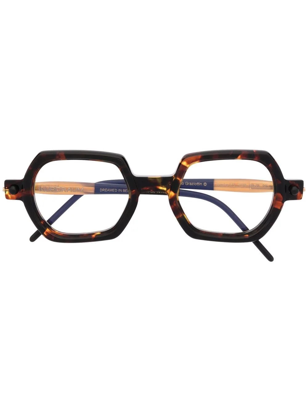 geometric-frame glasses - 1