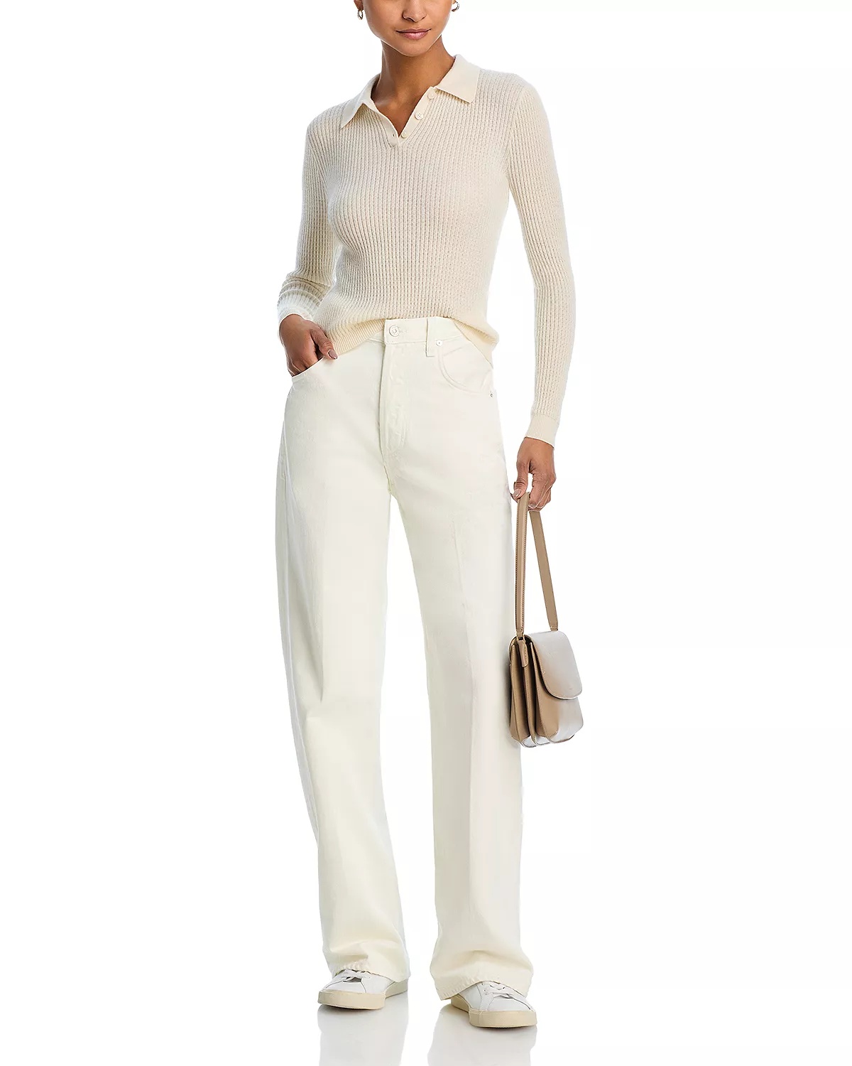 Cashmere Polo Neck Sweater - 2