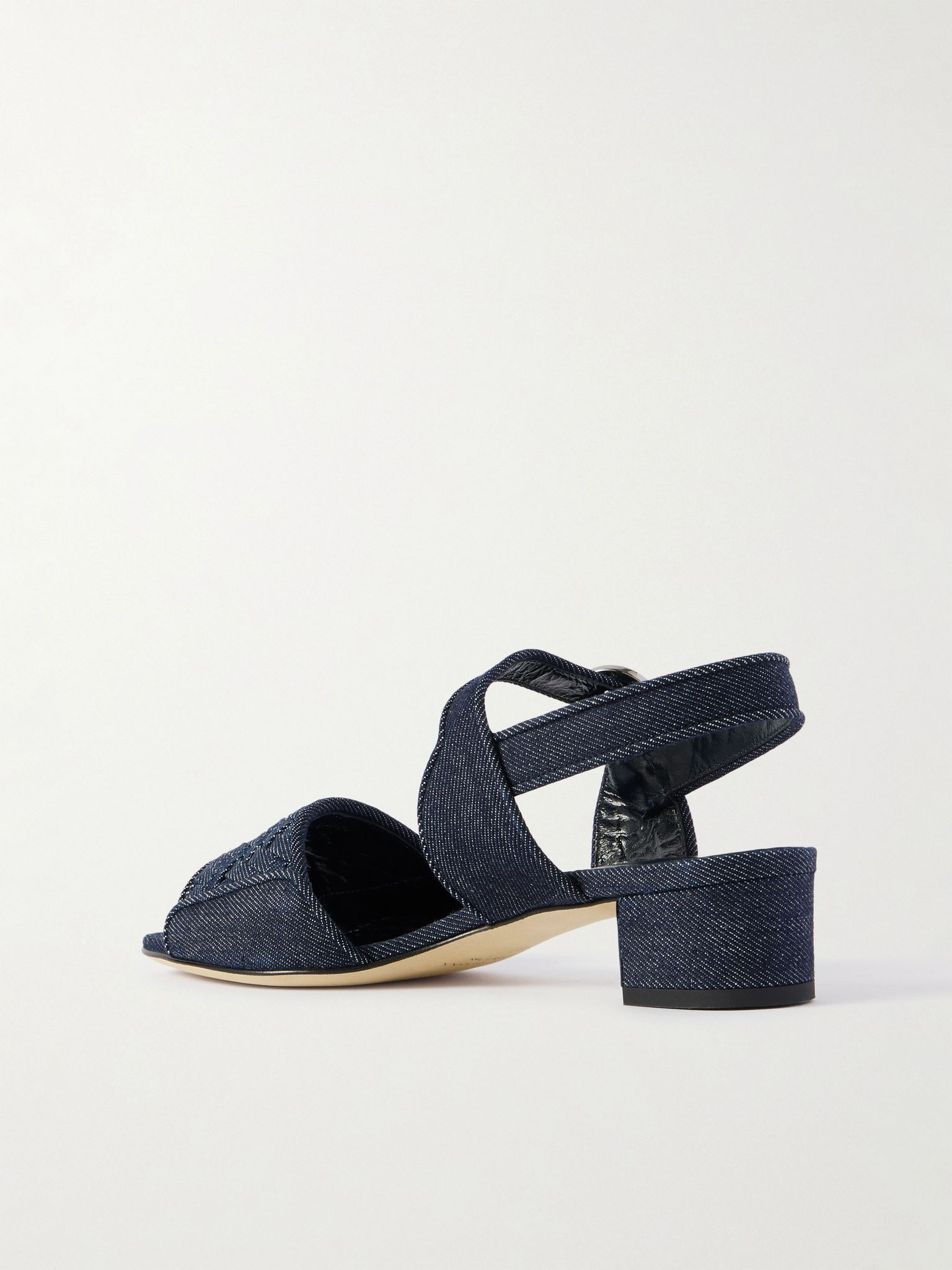 Vibius 30 herringbone denim sandals Dark denim - 3