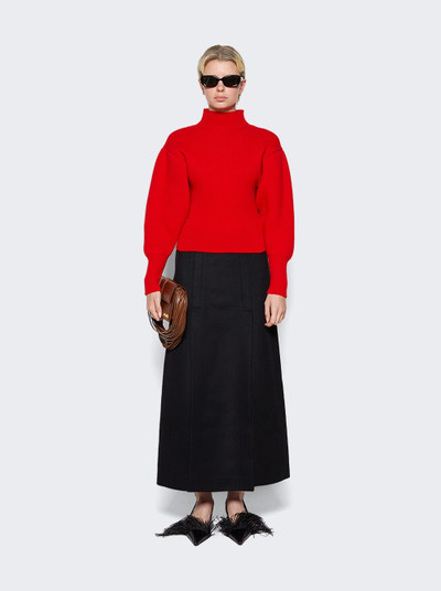 Proenza Schouler Wool Felt Skirt Black outlook