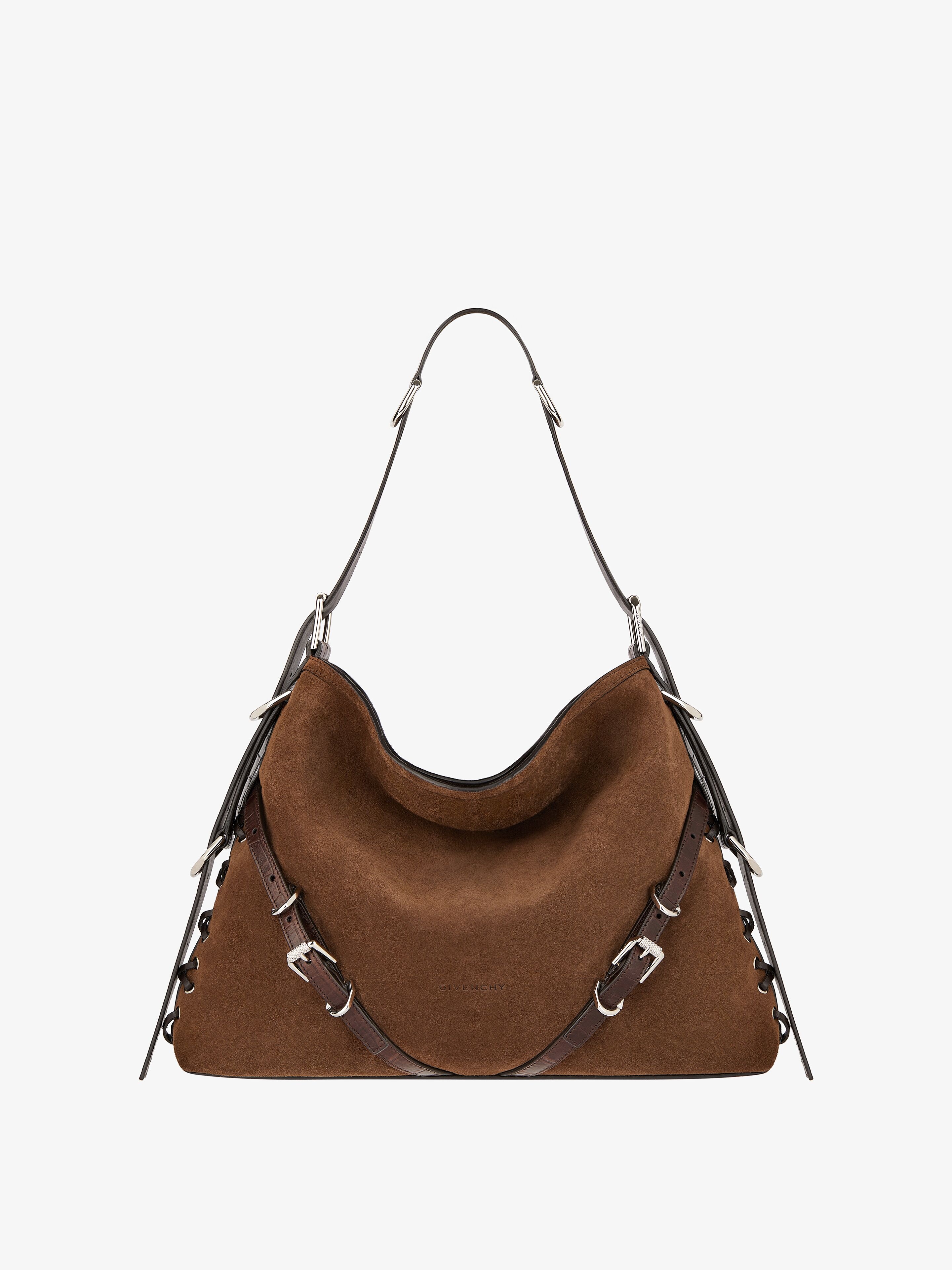 MEDIUM VOYOU BOYFRIEND BAG IN CORSET STYLE SUEDE - 1
