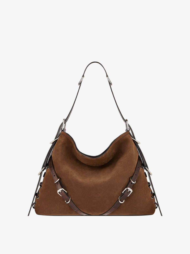 MEDIUM VOYOU BOYFRIEND BAG IN CORSET STYLE SUEDE 1
