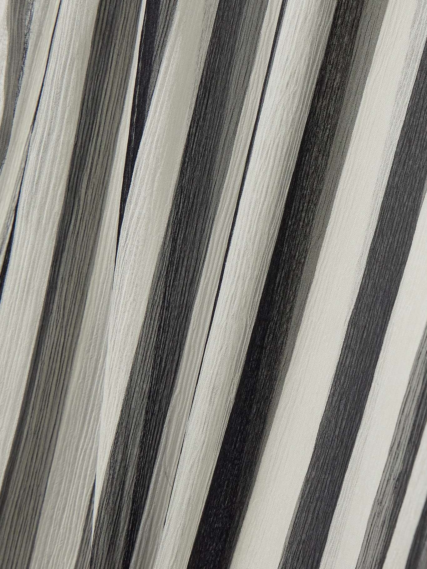 Belted striped silk-chiffon maxi dress - 6