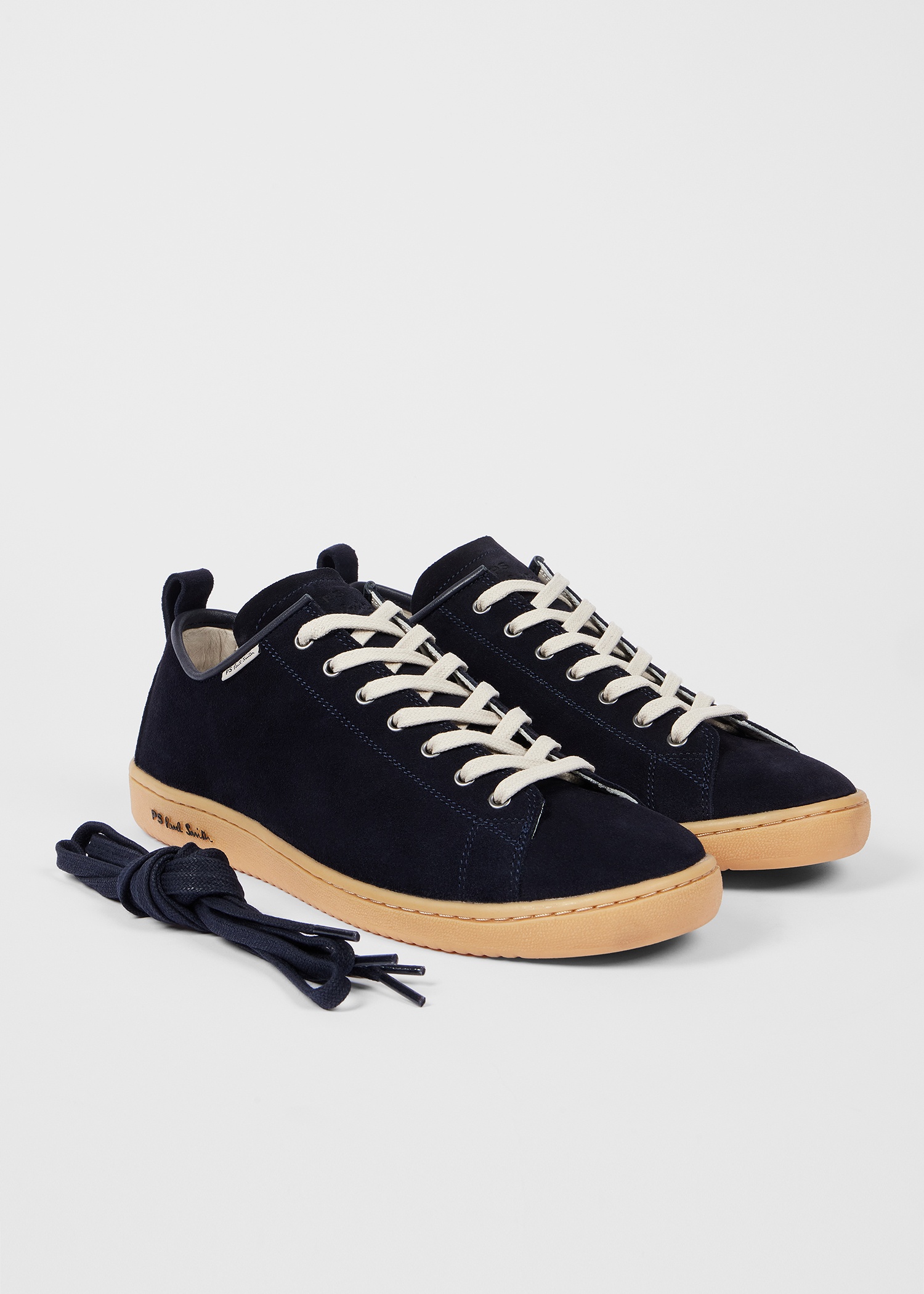 Paul Smith Dark Navy Suede Miyata Trainers REVERSIBLE