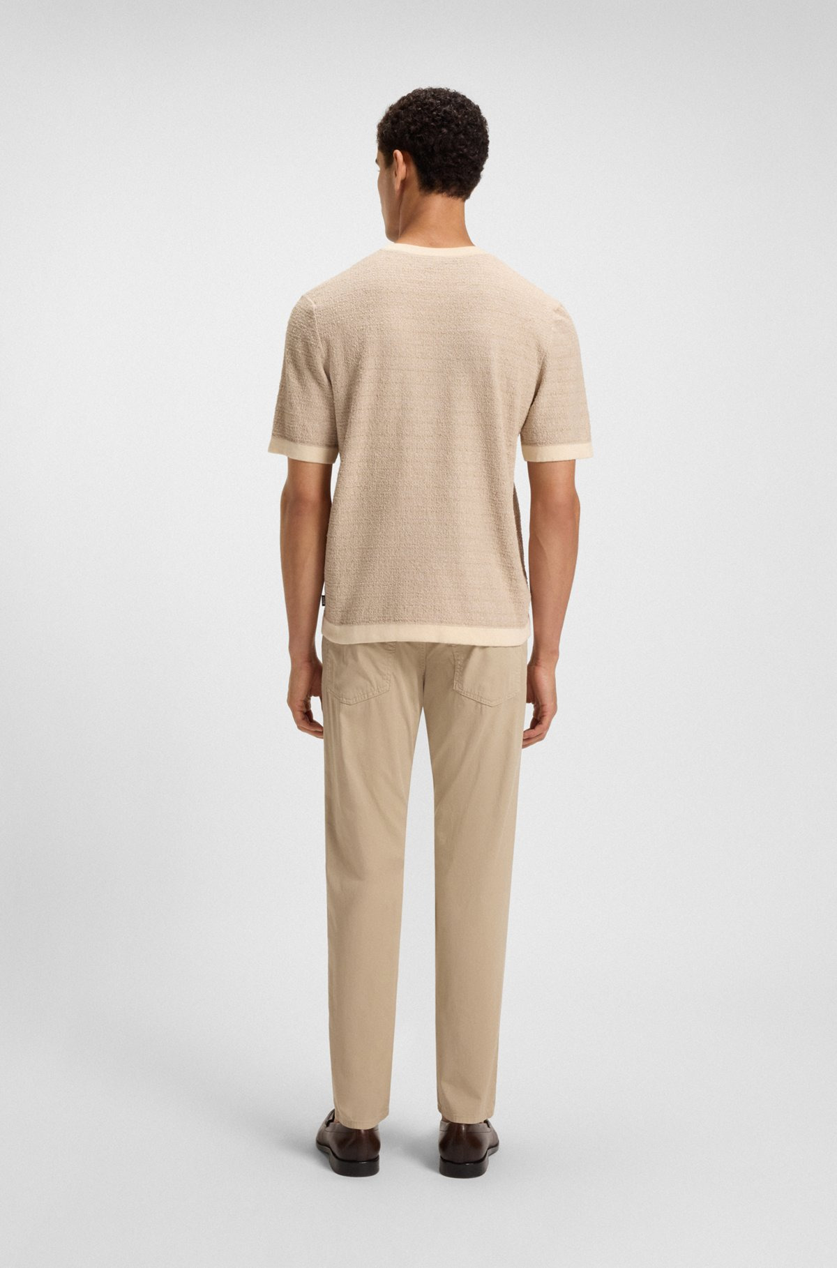 RELAXED-FIT JACQUARD-KNIT T-SHIRT - 5