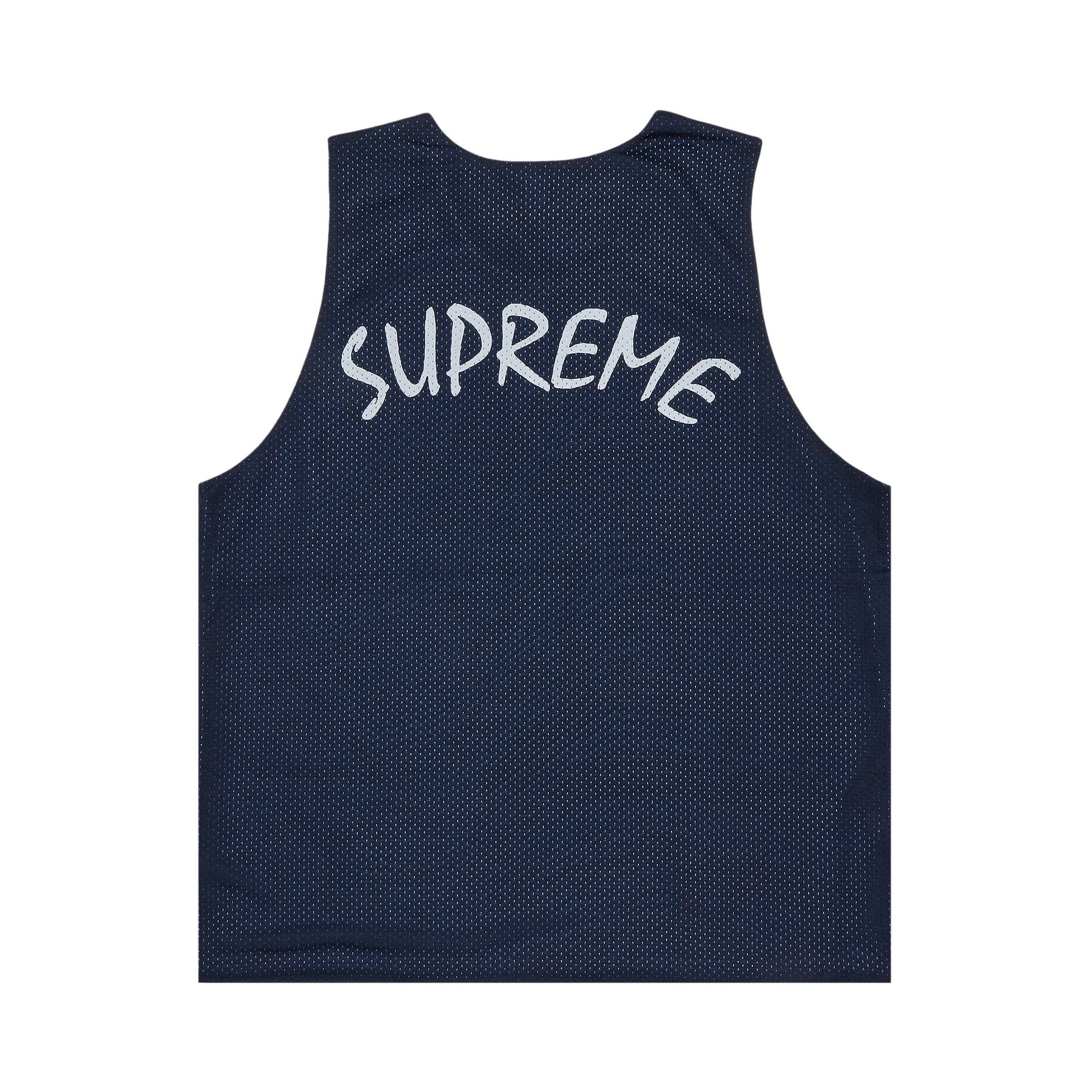 Supreme Mustang Reversible Basketball Jersey 'Navy' - 2