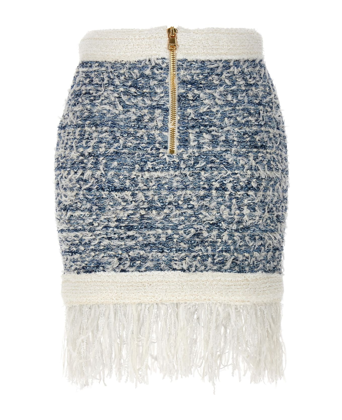 Fringed Tweed Skirt - 2