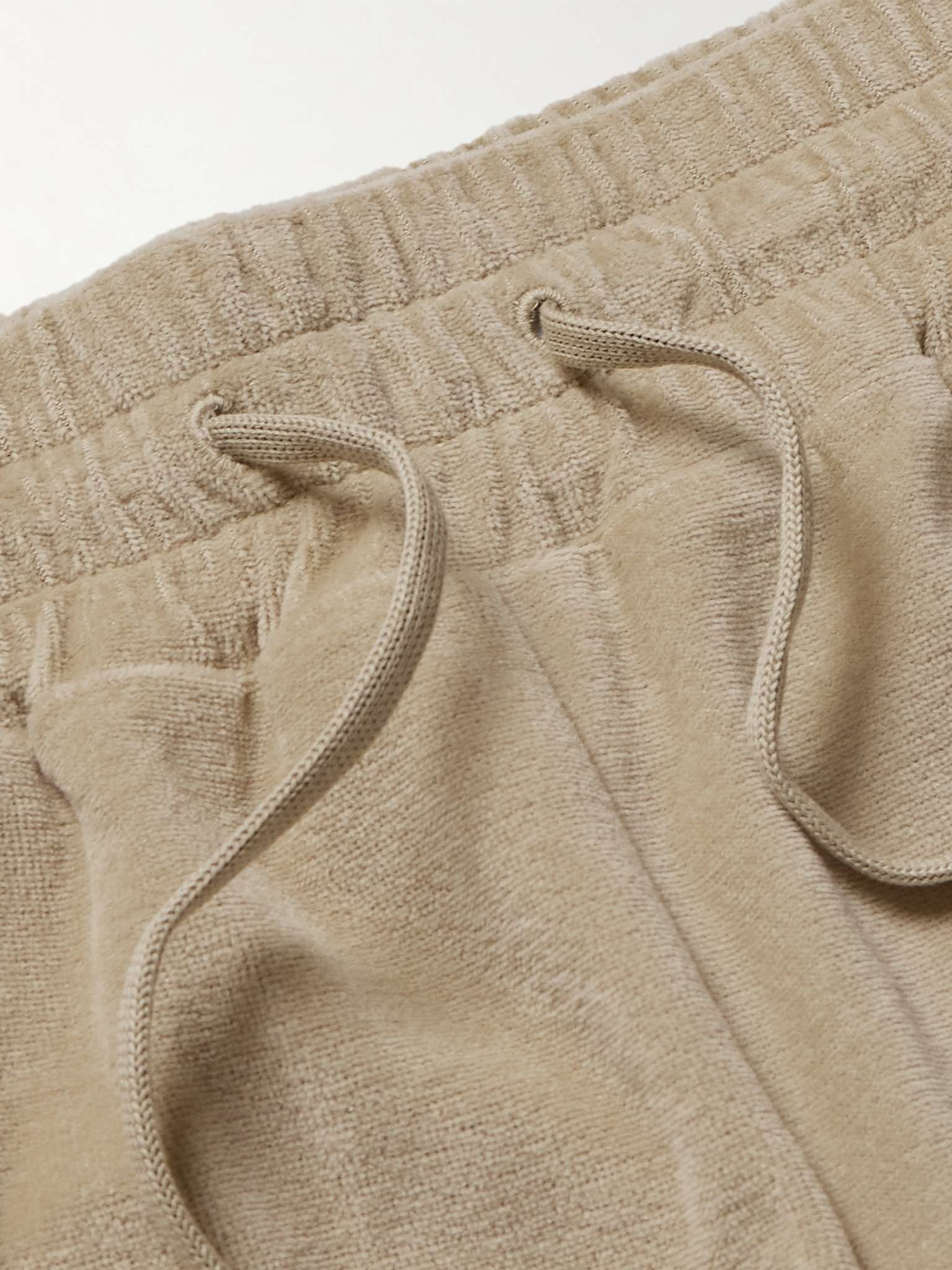 Straight-Leg Cotton and Silk-Blend Chenille Drawstring Bermuda Shorts - 3