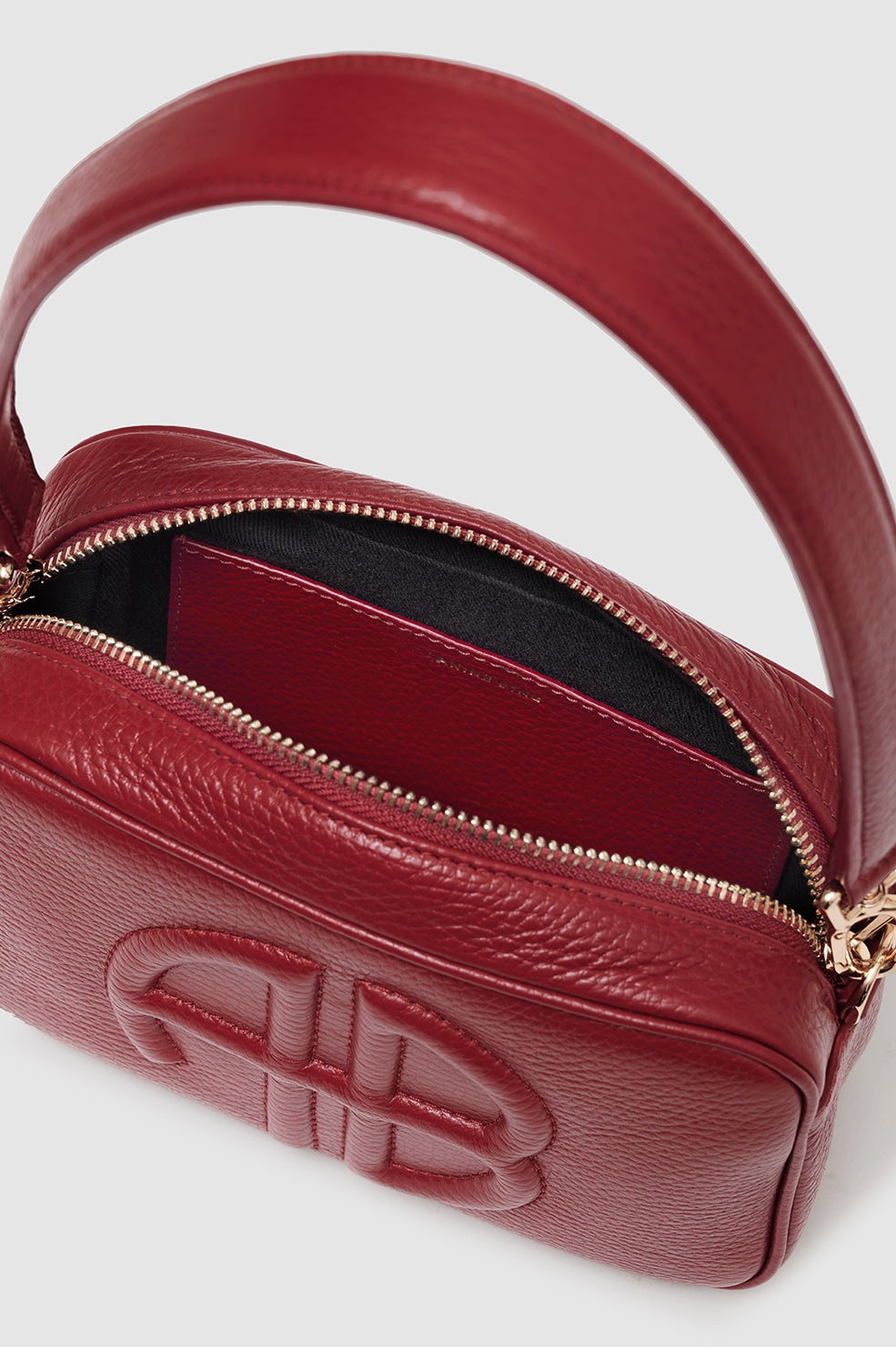 Lili Bag - Red Pebbled - 5