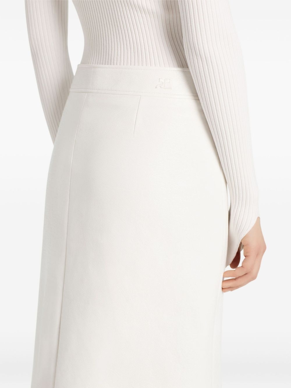 zip-fastening skirt - 4