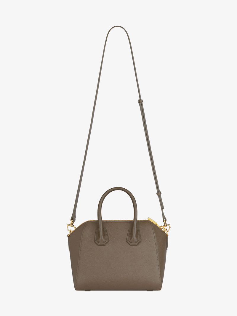 MINI ANTIGONA BAG IN GRAINED LEATHER 3