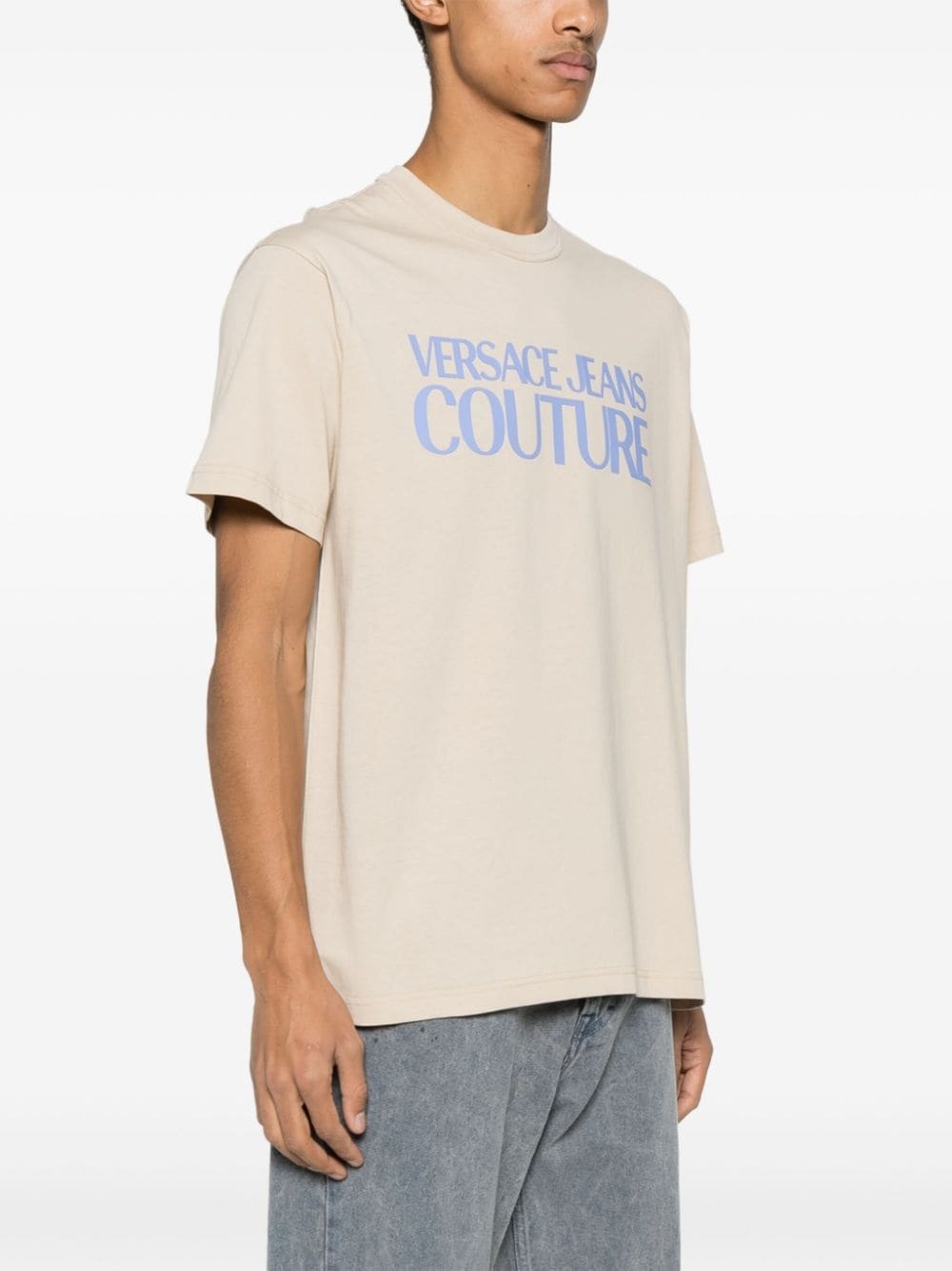 logo-print cotton T-shirt - 3