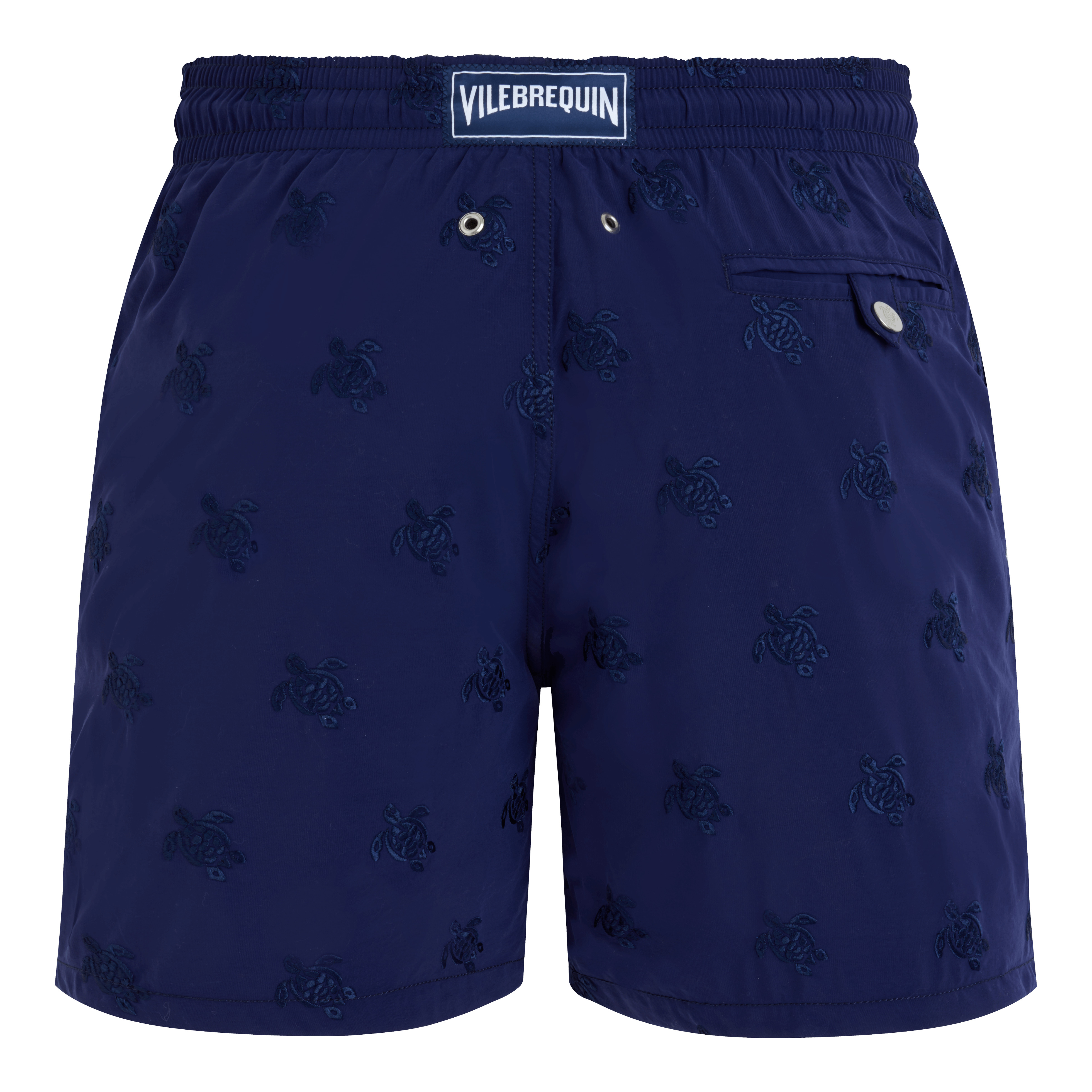 Men Swim Trunks Embroidered Micro Ronde des Tortues Diagonale - Limited Edition - 2