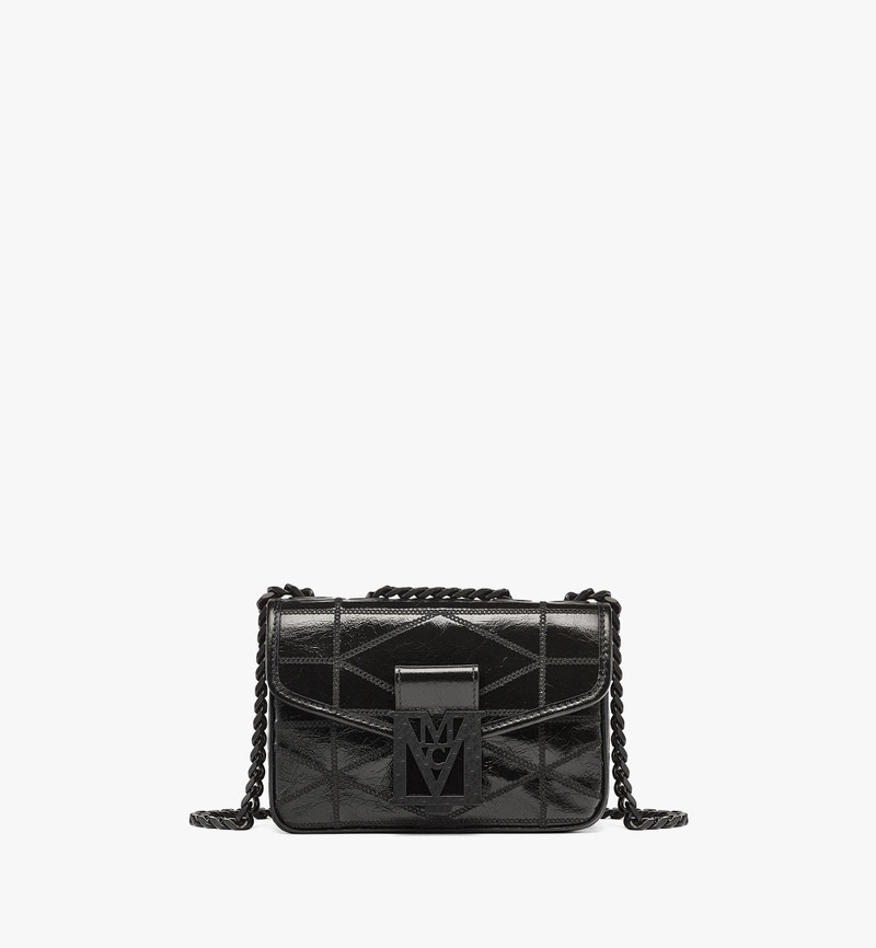 Travia Quilted Shoulder Bag in Crushed Leather 1