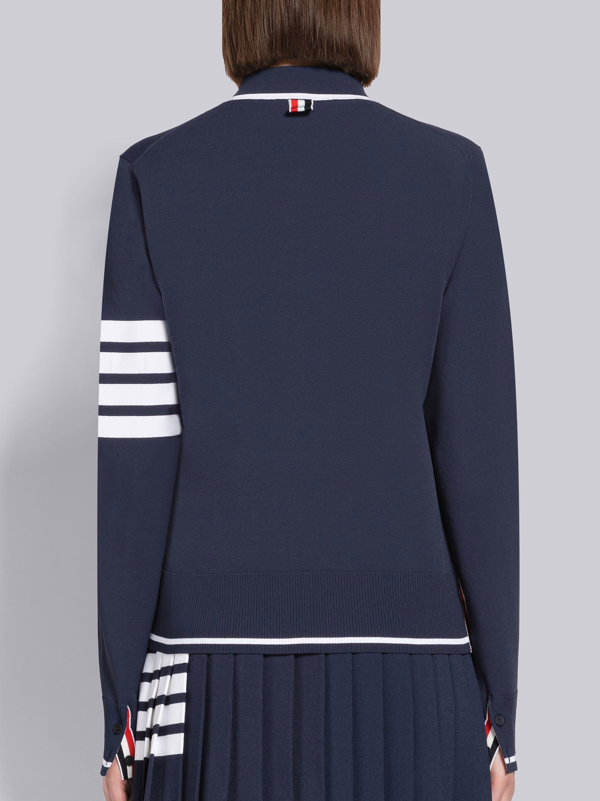 Viscose Jersey Tipping Polo Pullover - 3
