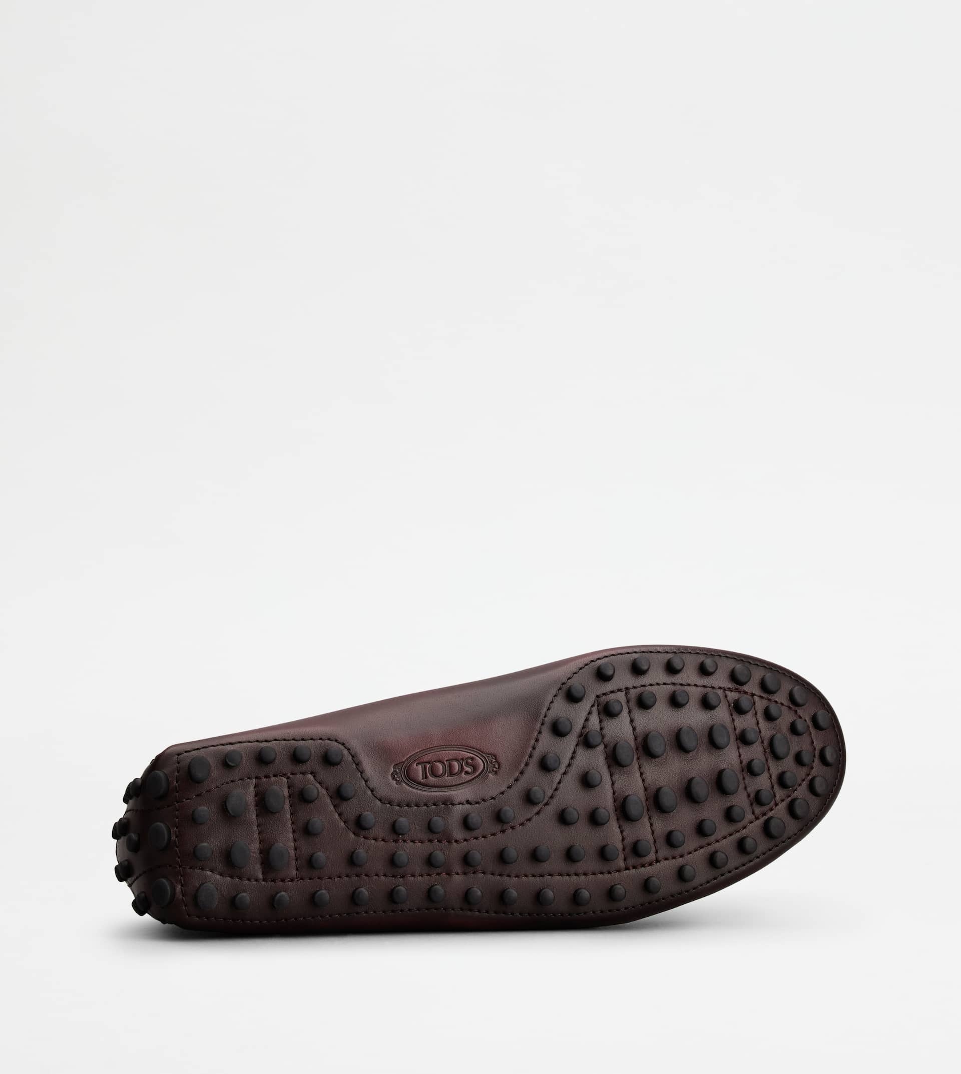 GOMMINO DRIVING SHOES IN LEATHER - BURGUNDY - 4