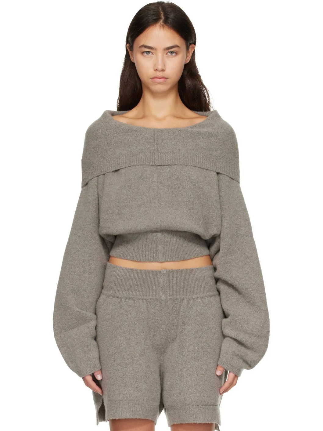 Gray Tower Pull Hoodie - 1