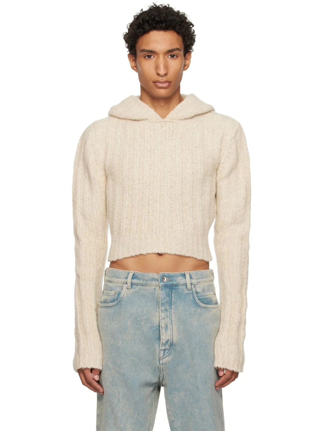 Off-White Tower Cropped Hoodie - 1