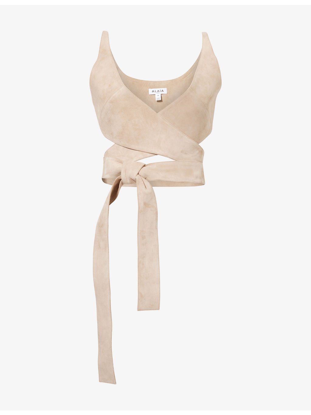 Wrap Crop Suede Top - 1
