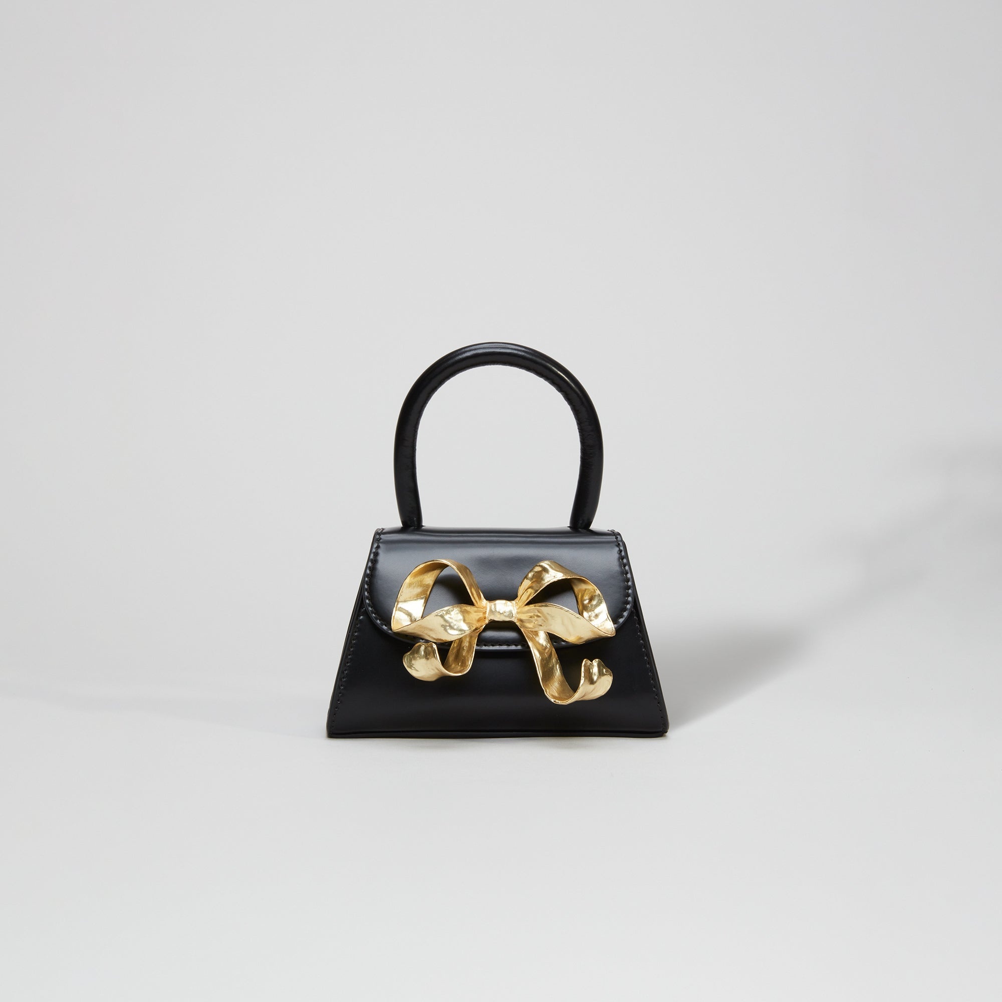 The Bow Micro in Black with Gold Hardware - 1