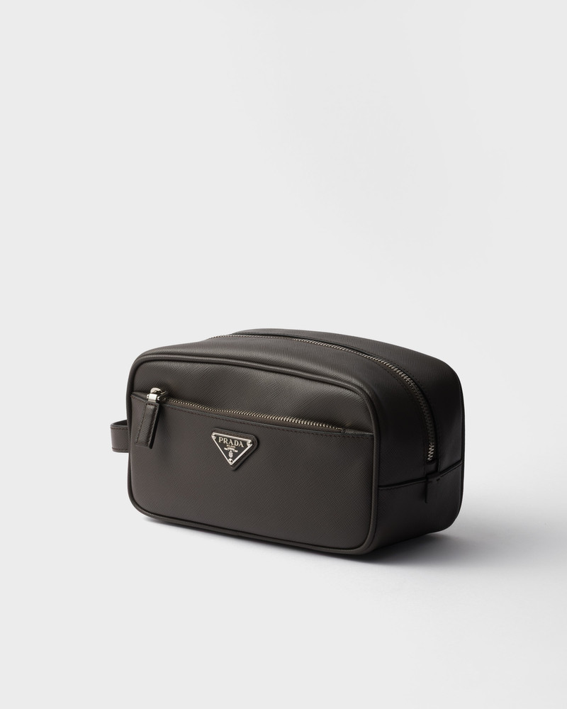 Prada Saffiano leather travel pouch outlook