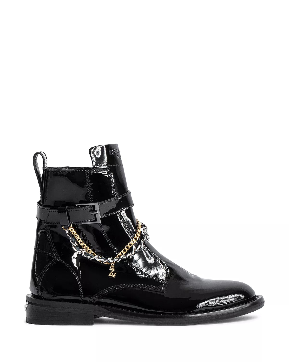 Women's Laureen Buckle & Chain Ankle Booties - 2