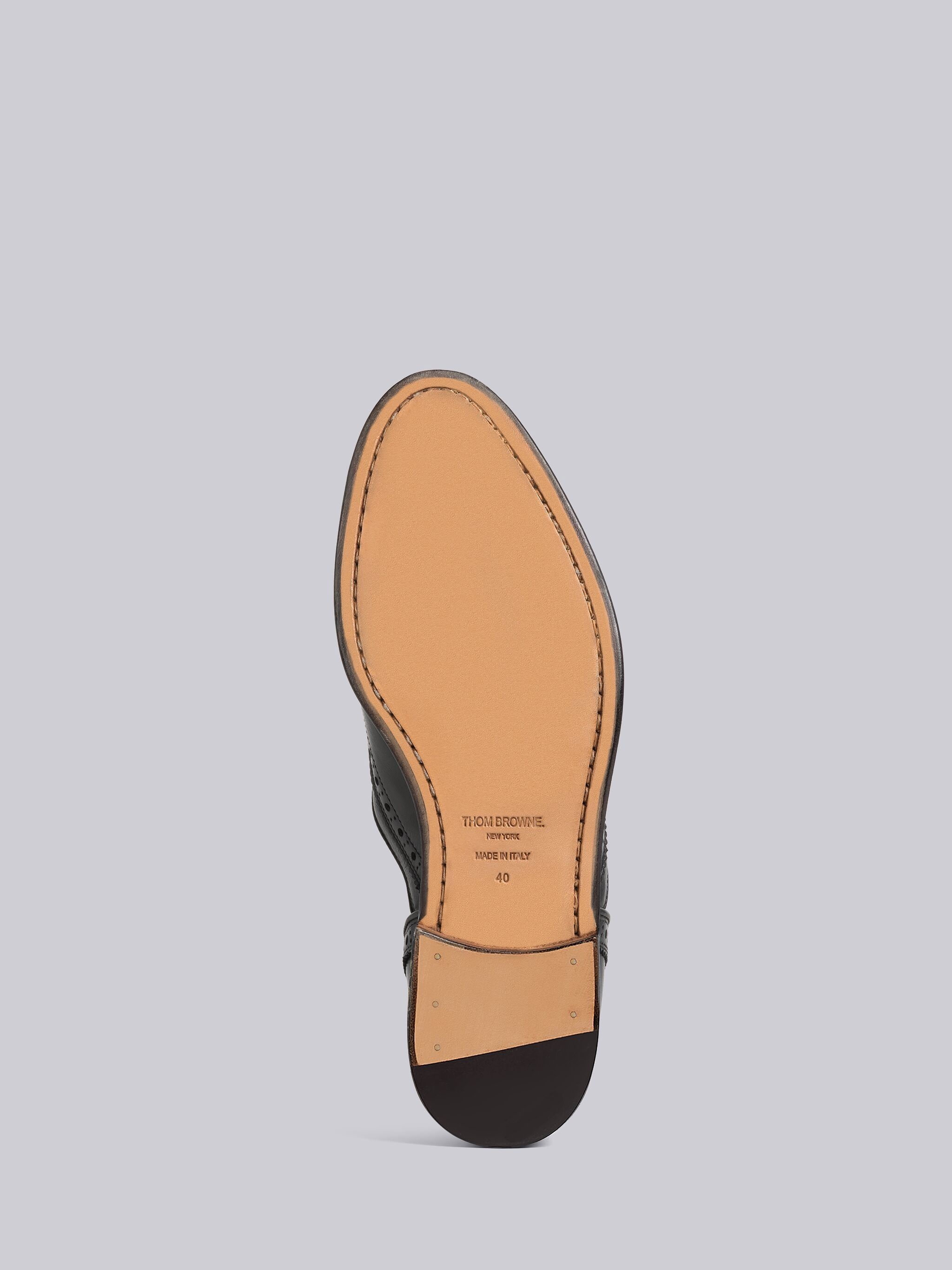 slip-on brogue shoes - 5