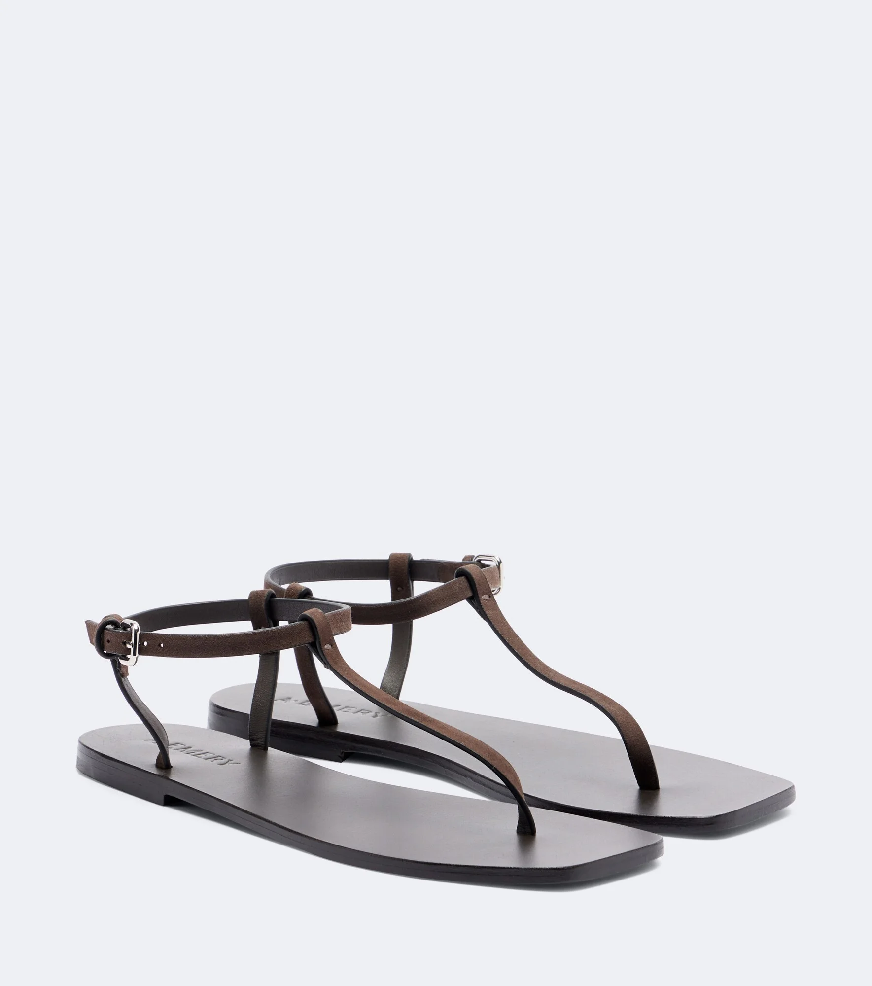 Clara suede thong sandals - 1