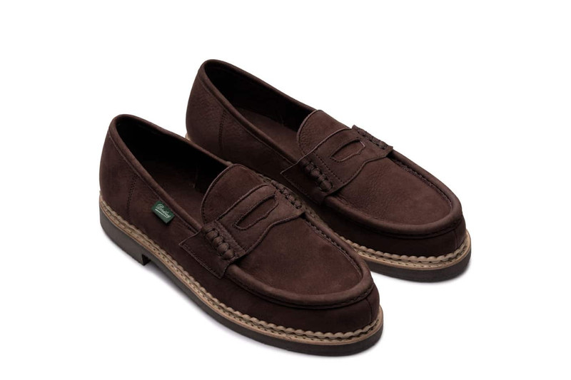 Nantes Taurillon Nubuck Chocolate - Rubber Sole 2