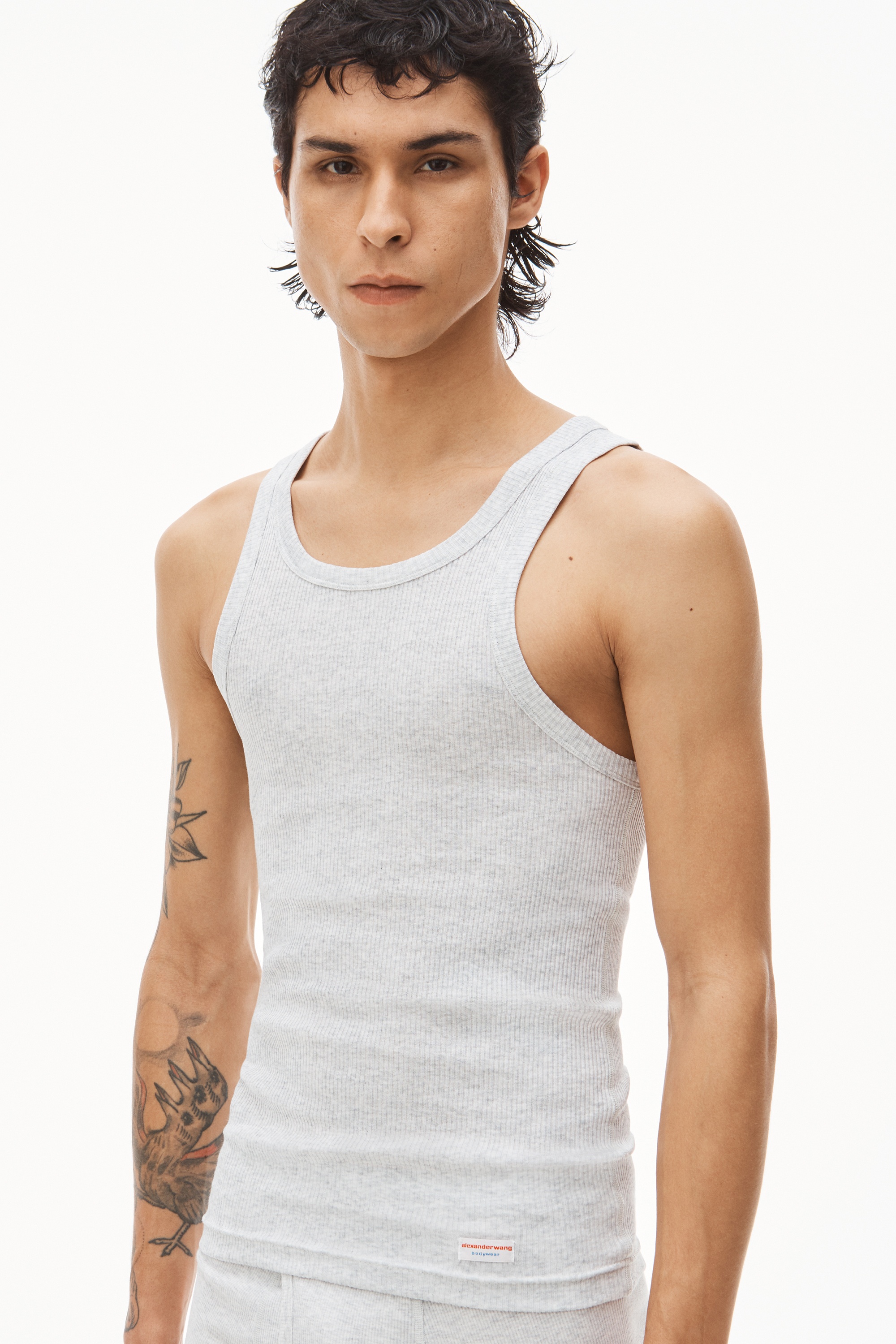 TANK IN RIBBED COTTON - 3