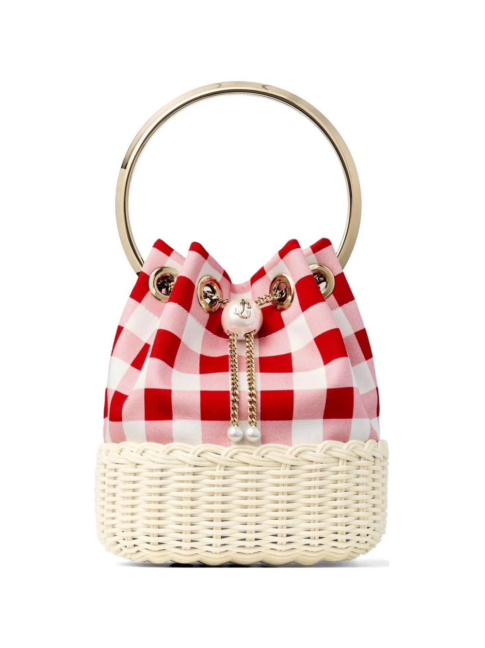 Bon Bon check pattern shoulder bag - 1