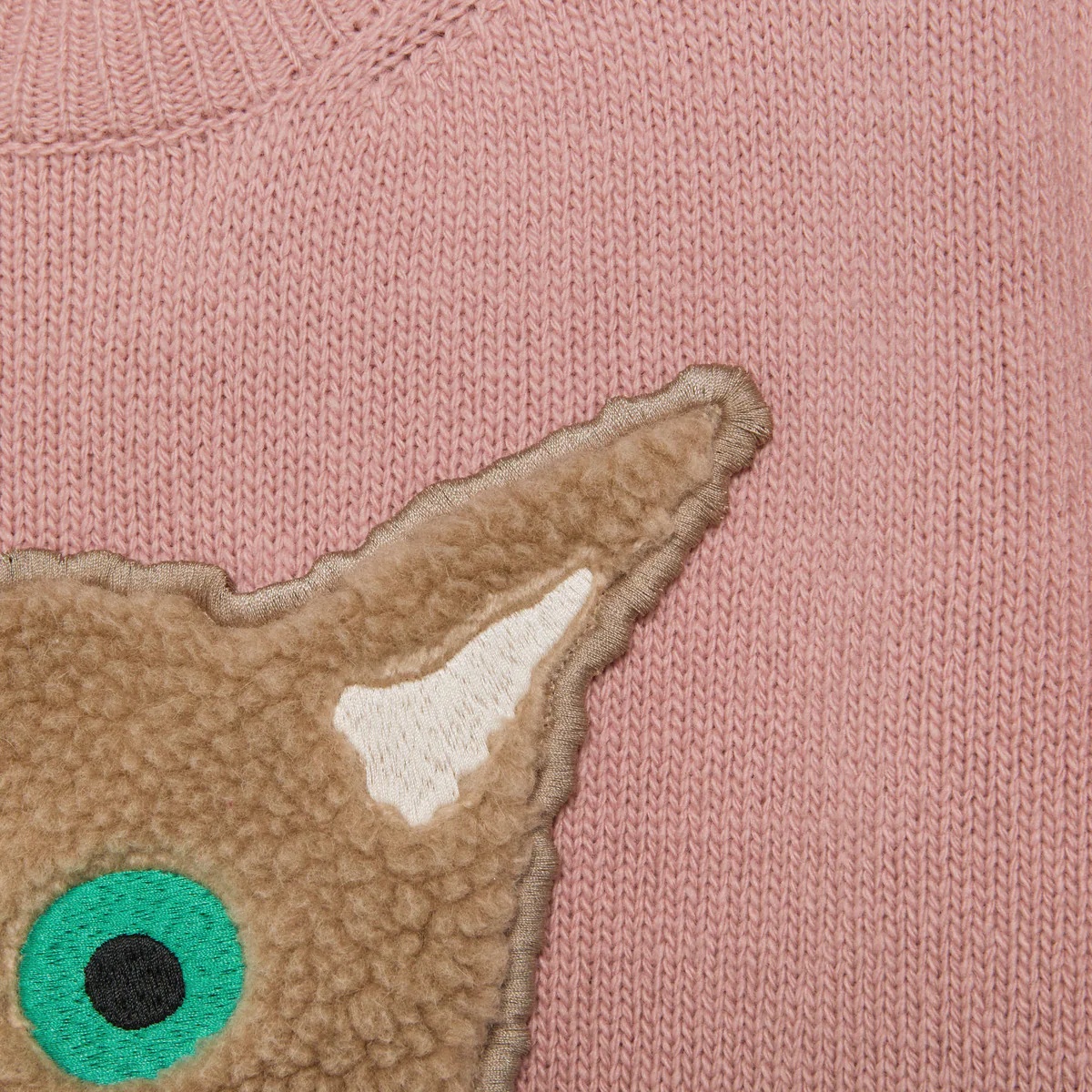 Wool sweater with Gucci cat patch - 6