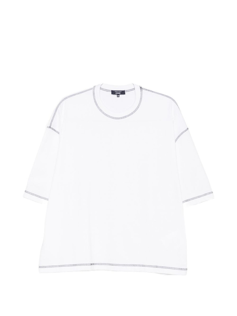 contrast-stitch boxy-fit T-shirt 1