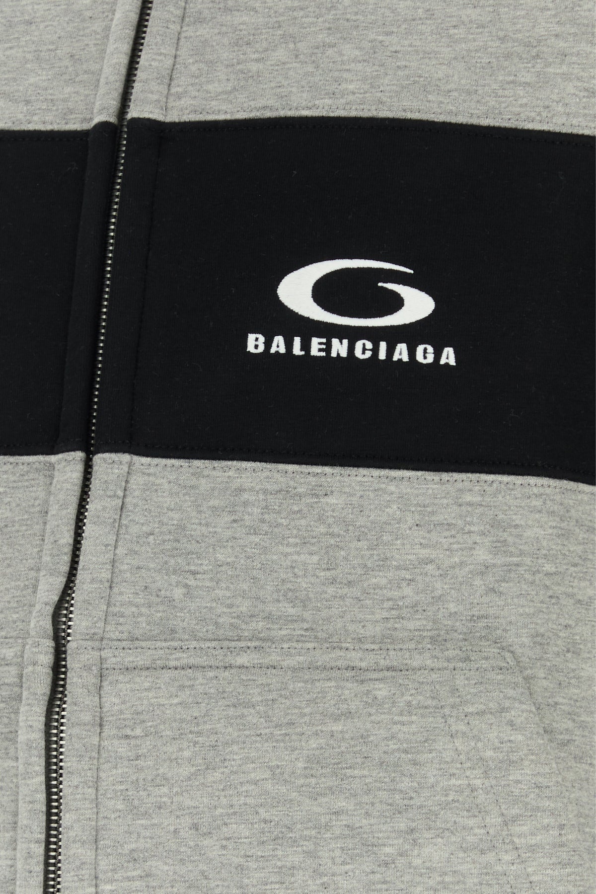 Melange grey cotton sweatshirt - 5