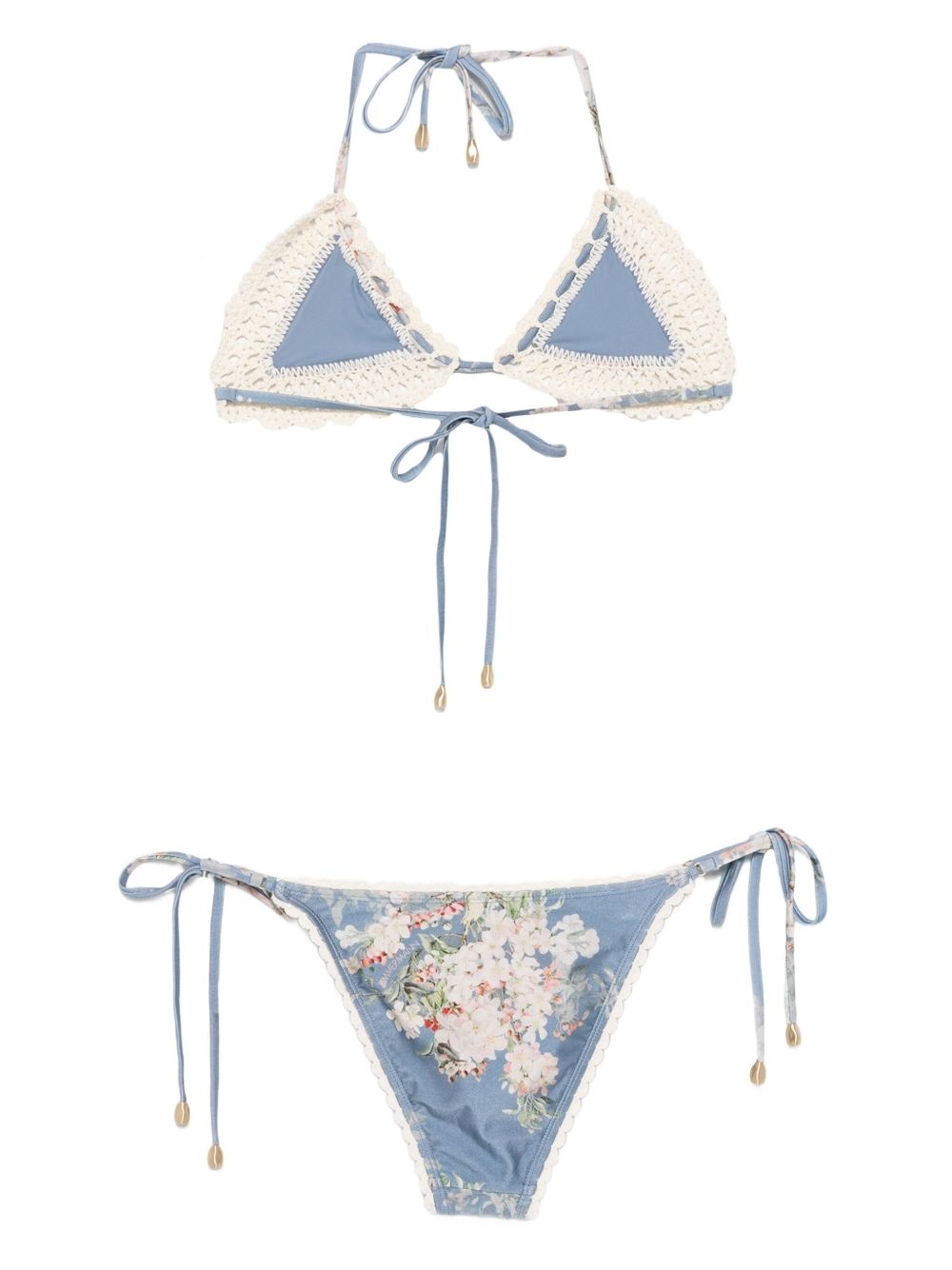 floral-print bikini - 2