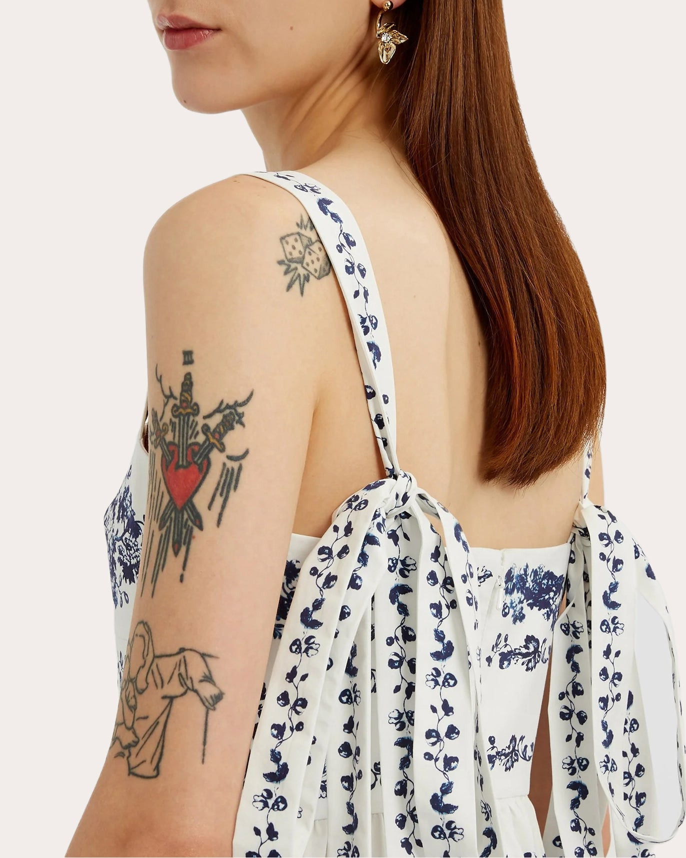 Tiered Floral-Print Cotton-Poplin Midi Dress - 4