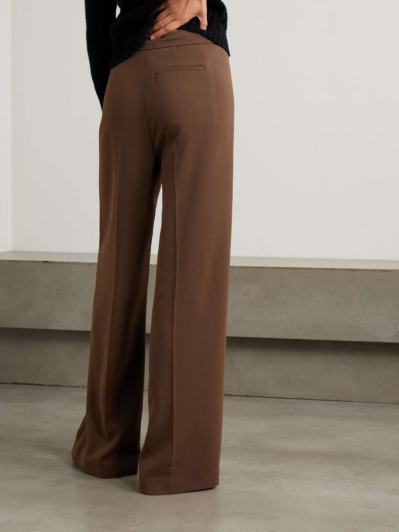 Alane pleated cady wide-leg pants - 3