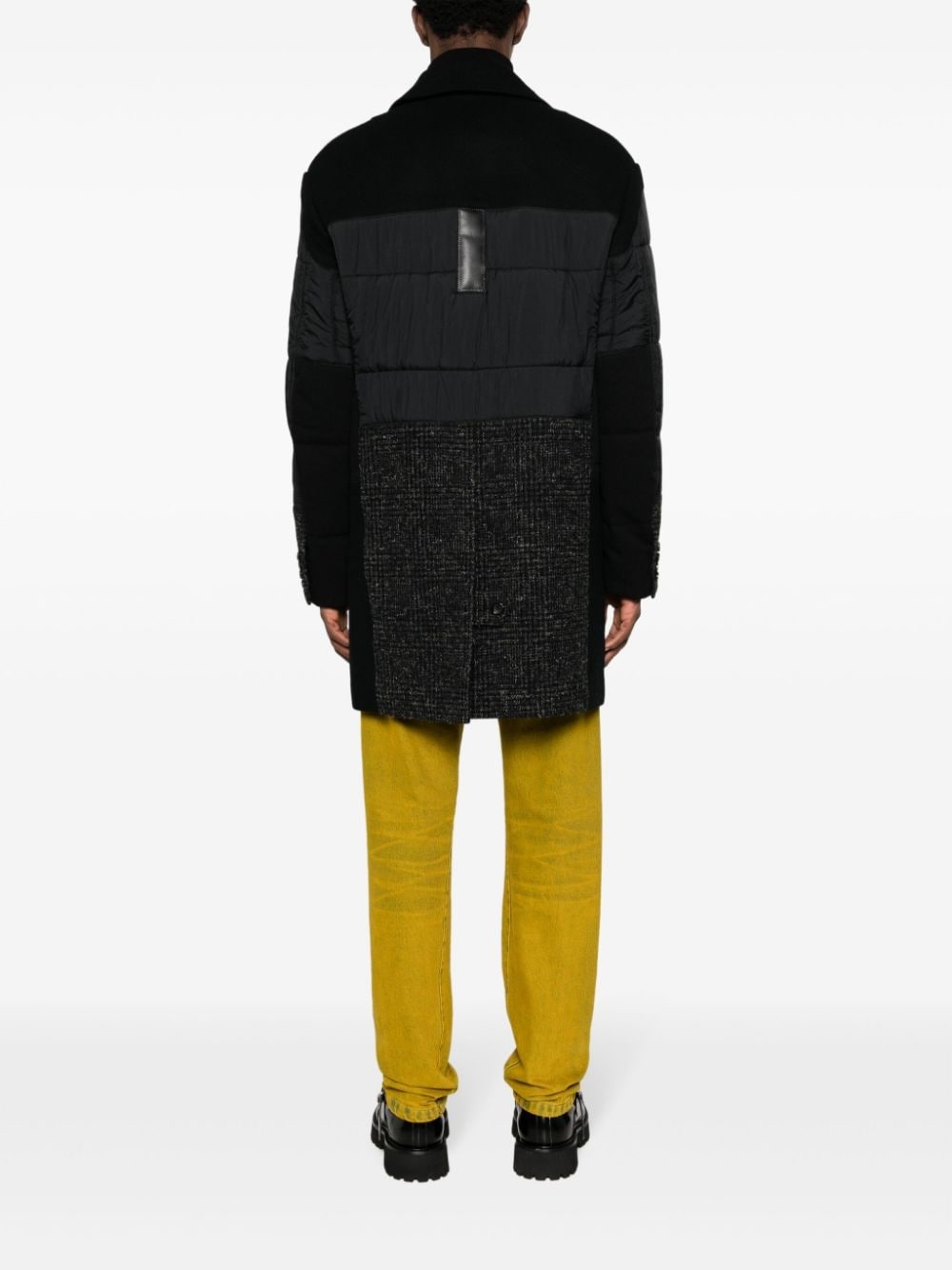 panelled padded coat - 4