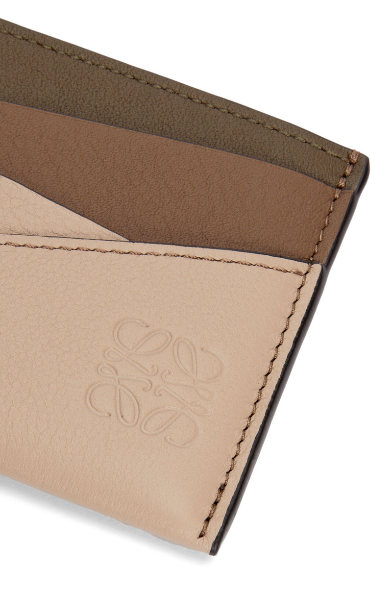 Puzzle plain cardholder in classic calfskin 4
