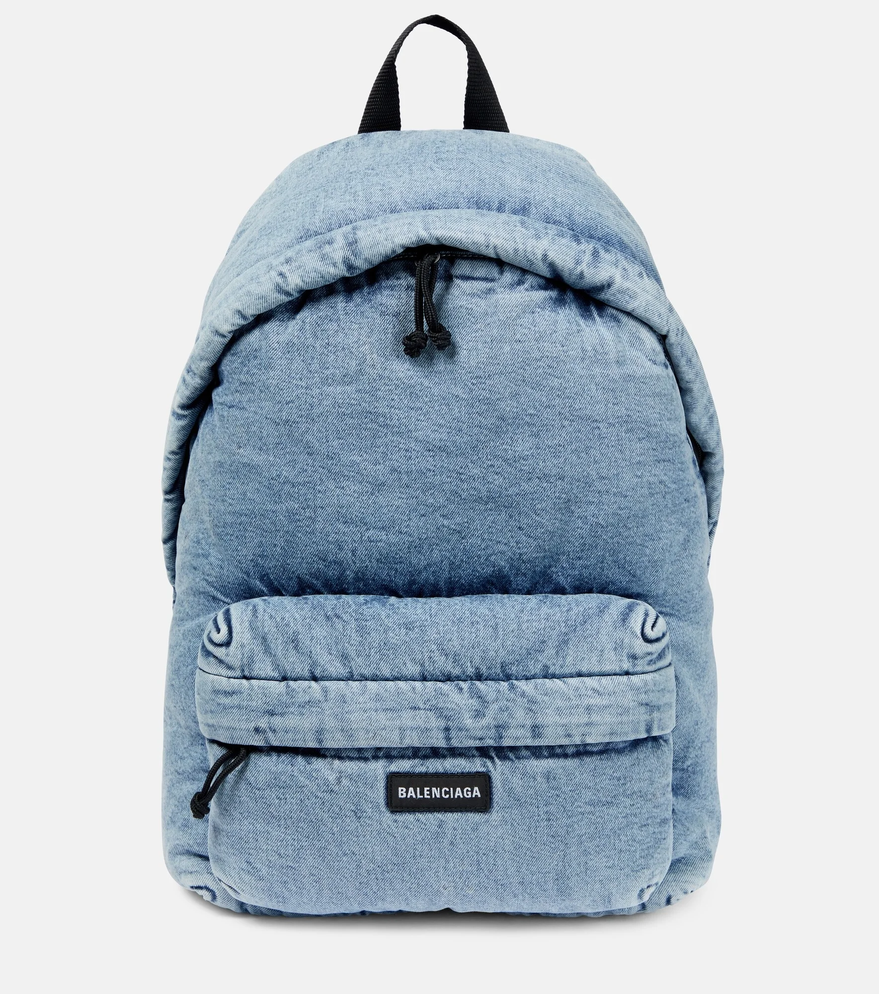 Padded denim backpack - 1