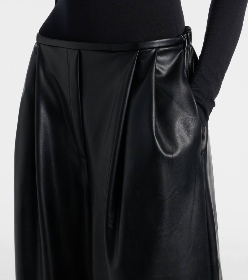 Pleated high-rise wide-leg pants 4