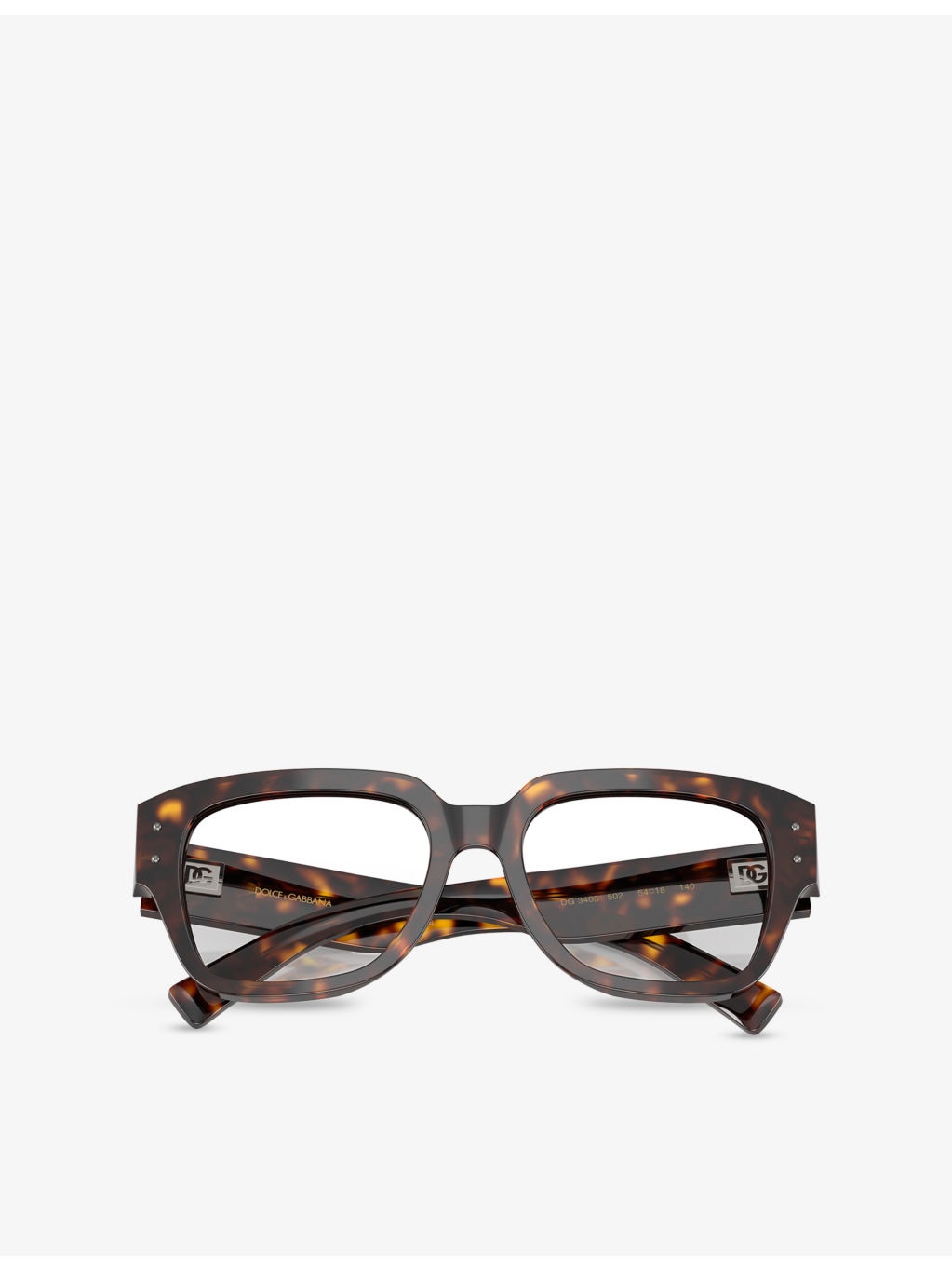 DG3405 Square-Frame Tortoiseshell Optical Glasses - 5