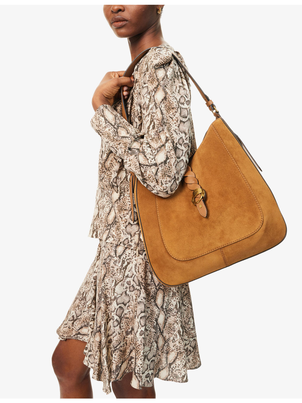 Altay Suede Hobo Bag - 2