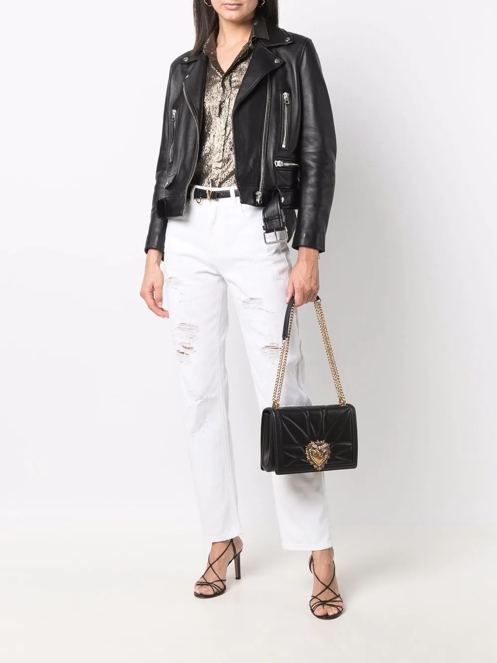distressed boyfriend jeans - 2