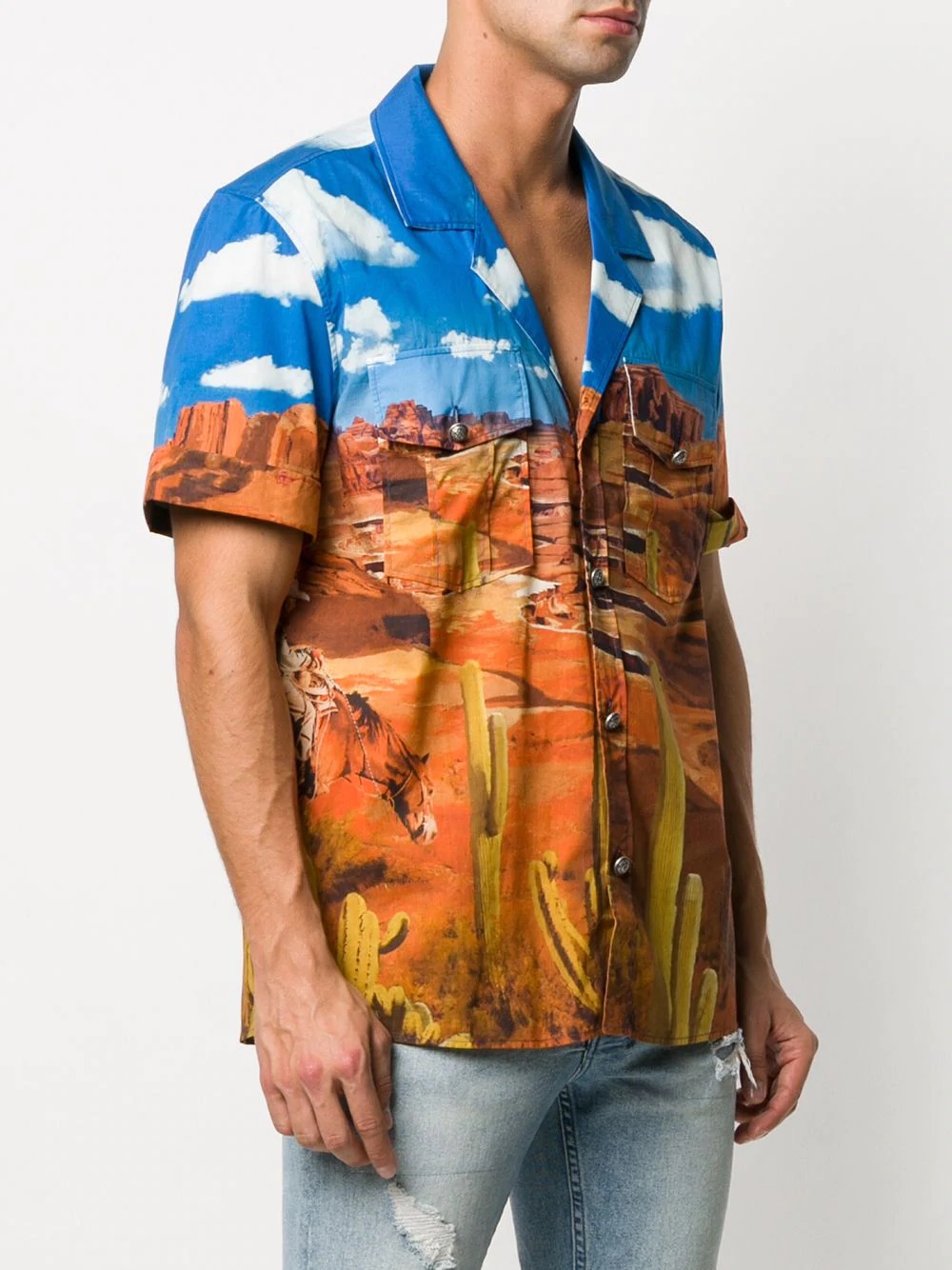 printed bowling shirt - 3