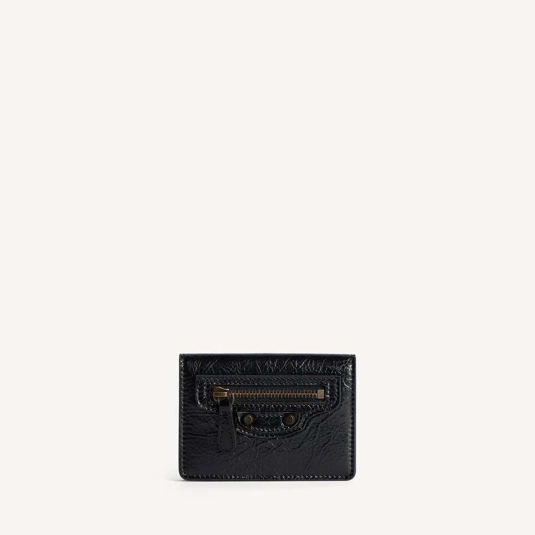 Women's Le City Flap Card Holder in Black - 1