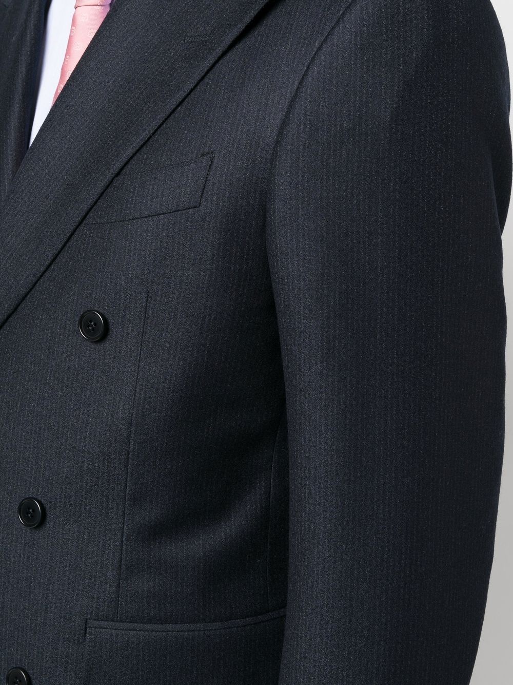 double-breasted wool suit - 5