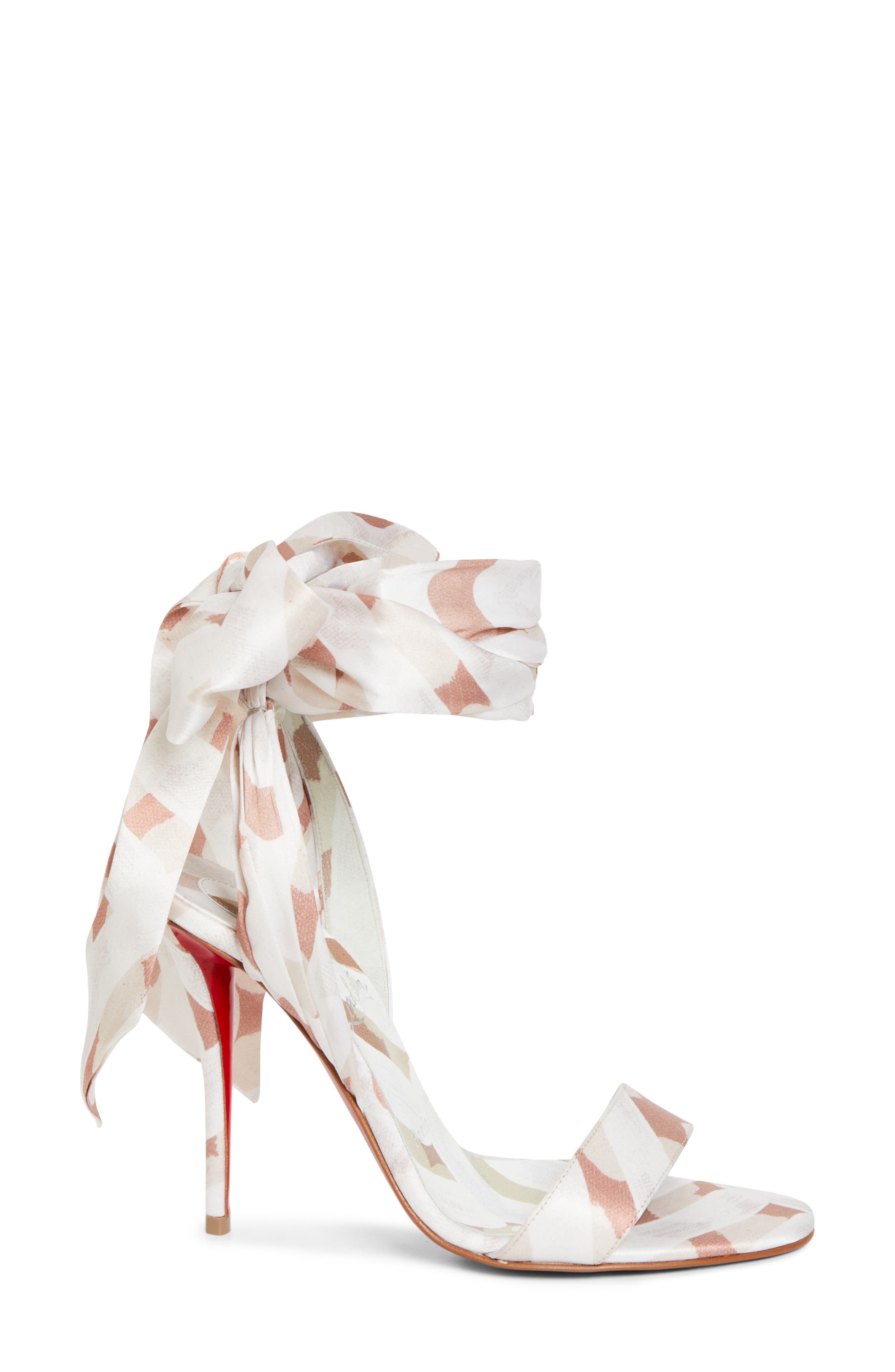 Christian Louboutin Miss Z Desert Sandal in Multi Leche/Lin Mult at Nordstrom - 3