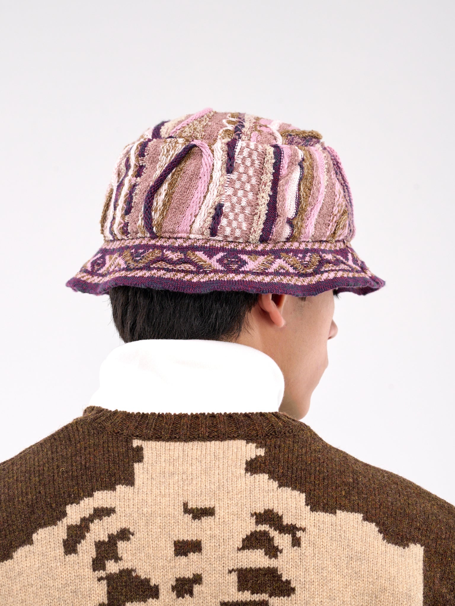 Gaudy Knit Bucket Hat - 3