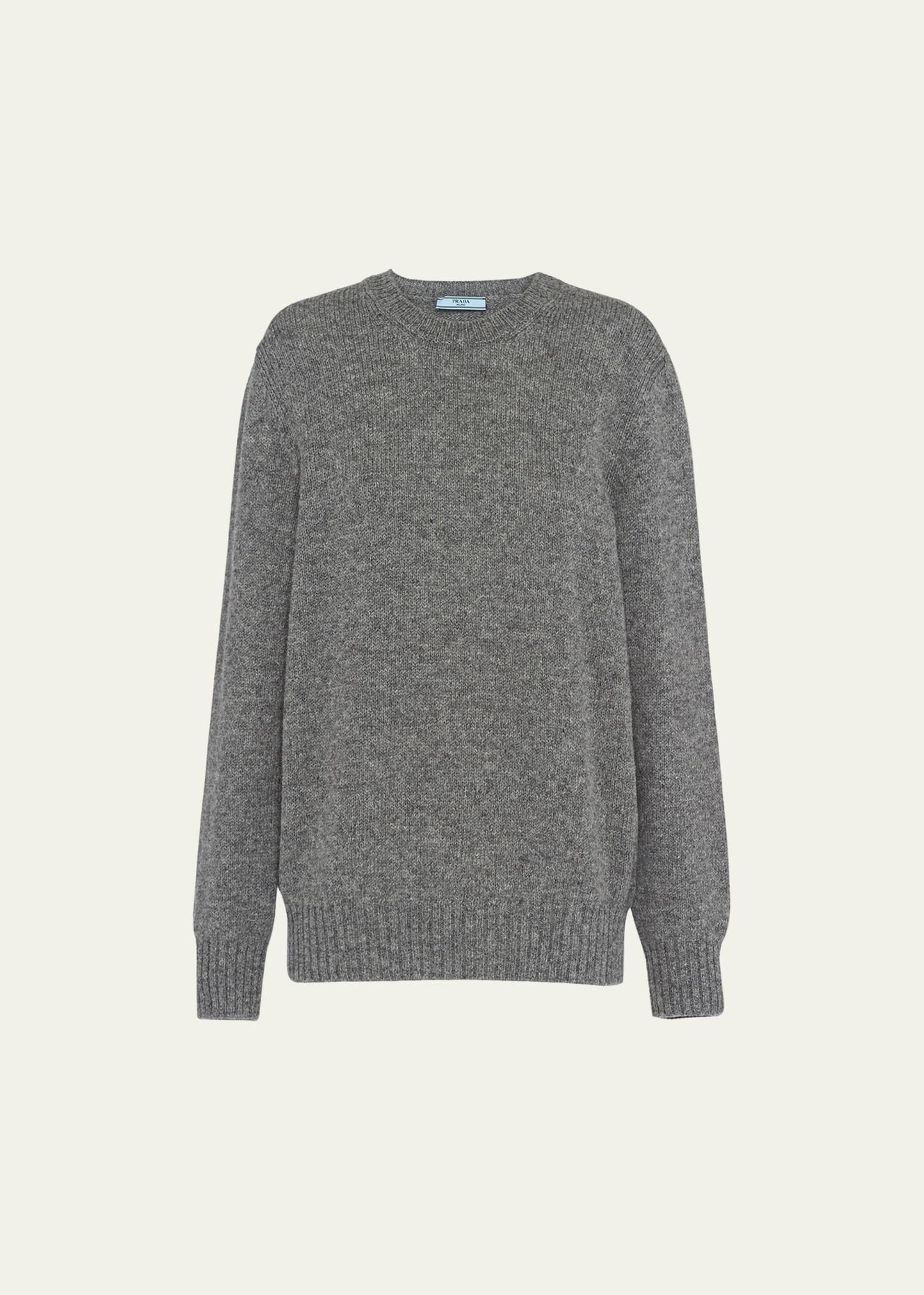 Cashmere Wool Crew-Neck Sweater - 1